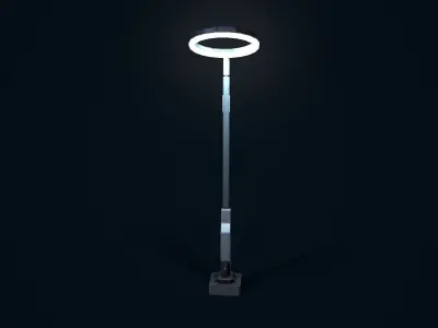 Sci Fi Street Light 5 Low-poly 3D model