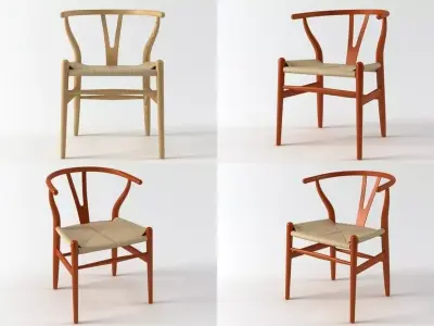 CH24 Wishbone chair 3D model