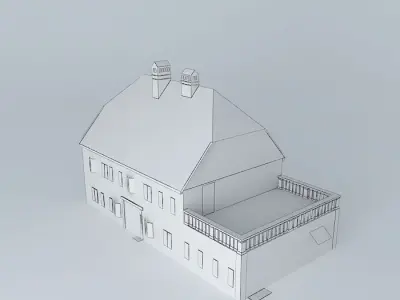 Old House European Style Low-poly 3D model