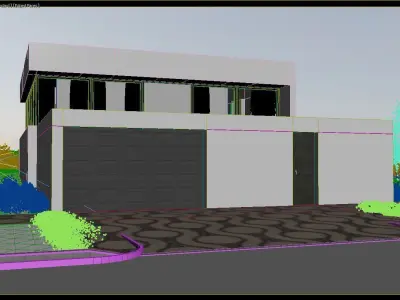 Exterior House Scene 7 3D model