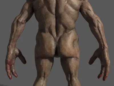 Zombie Character AAA Low-poly 3D model