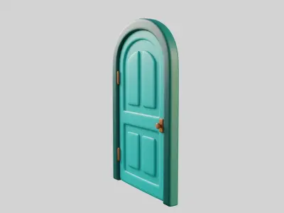 Cartoon Door 10a 3D model