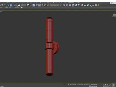  RIGDON DOUBLE TUBE WALL SCONCE Low-poly 3D model