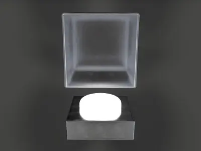 Bathroom Wall Light V01 - High Poly  3D model