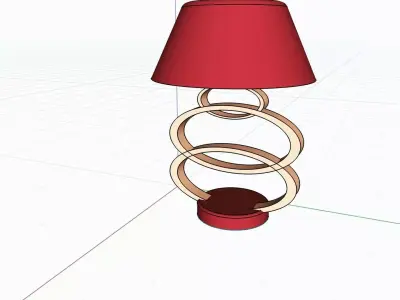 Gold Lamp  3D print model
