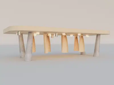 swedish smart  bus stop  3D model