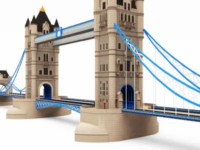 London Tower Bridge 3D model