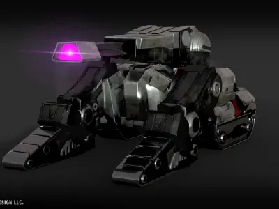 Transformers One Megatron Cybertron Tank Form 3D model