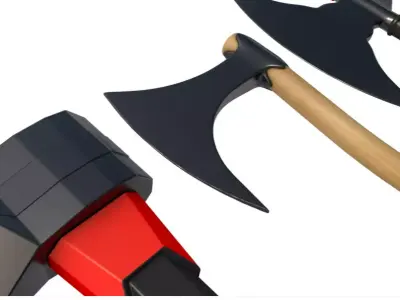 Axe collection 3D model