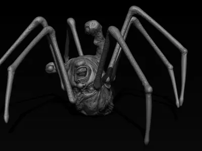 3D PRINTABLE THE THING NORRIS SPIDER HEAD 3D print model