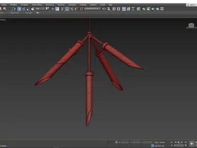 Spur LED Pendant Light Low-poly 3D model