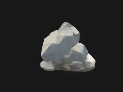 Stylized Fantasy Rock Sculpted Game Environment Asset Low-poly 3D model