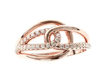 Luxury fancy ring 3D print model