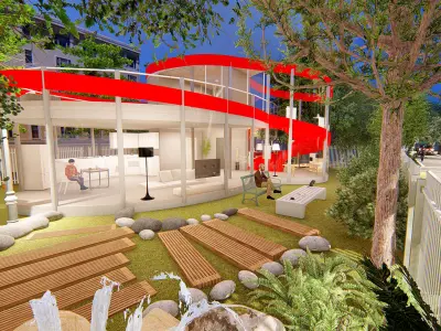 Stripe Crib 3D model