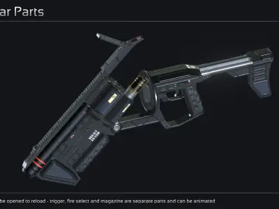 Scifi Heavy Weapon Collection I 3D Model Pack