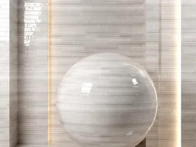 5 in 1 4k Carolina Polished Ceramic Tile -Seamless - pbr Texture