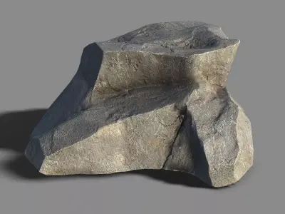 Mountain Rock 02 Low-poly 3D model