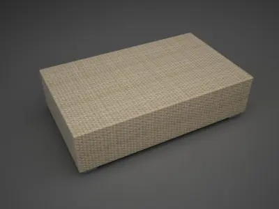 Modular Rattan Furniture Set 3 3D model