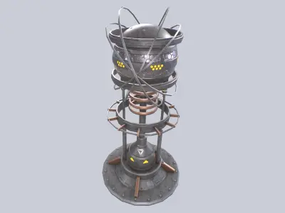 Nuclear reactor Low-poly 3D model order