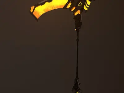 Sci-fi  Scythe Raptor 2 Low-poly 3D model