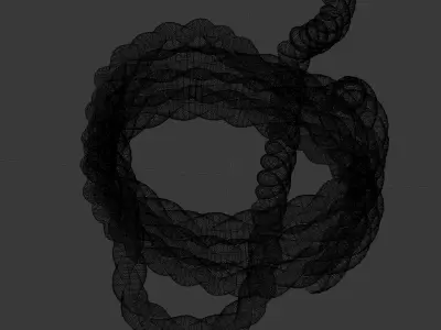 Rope Pile Low-poly 3D model