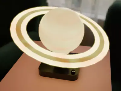 Saturn tabletop light 3D model