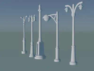 Light Post Models for Urban Design Projects 3D print model