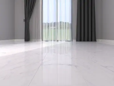 Marble Floor Classic Carrara White Set 2 Texture