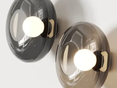 Leds C4 Trip Glass Wall Lamp 3D model