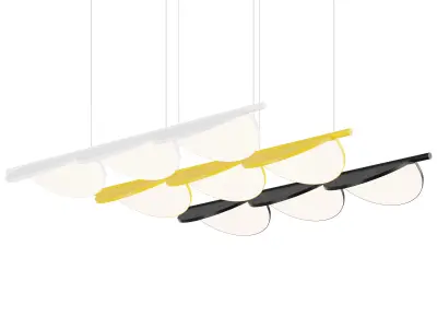 Flos ALMENDRA LINEAR Hanging lamp 3D model