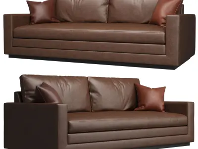 Wesley Hall - Dapper Sofa - Leather 3D model