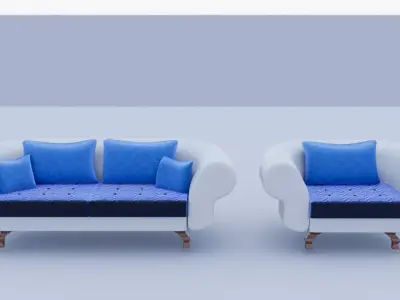 Sofa standart 3D model
