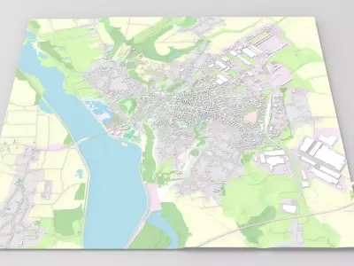 Cityscape Slatina Romania 3D model