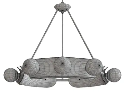 Hopper Chandelier Low-poly 3D model