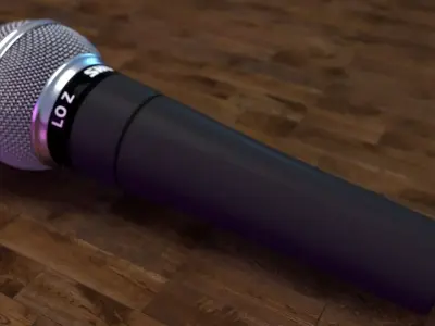 Shure SM58 Microphone 3D model