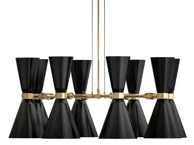 Cairo Eight Arm Contemporary Chandelier 3D model
