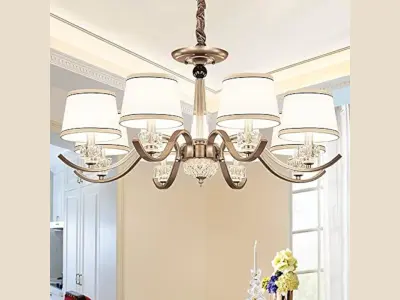 Opulent Octa Chandelier 3D model