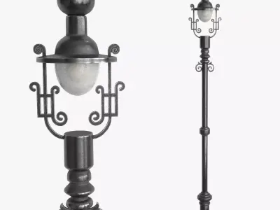 Street Light v1 Low-poly 3D model