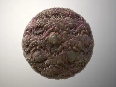 Material Skin Monster 36 Seamless PBR Texture Texture