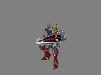 Attacker Gundam 11 3D model