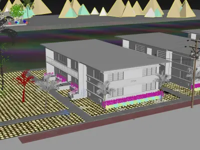 Multi Family House in Miami Beach - Florida 3D model