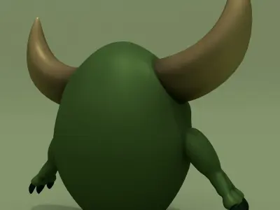 Cartoon Monster Lewis 3D model