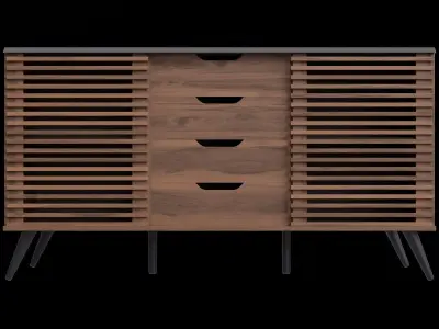 4-Drawer Sideboard 3D model