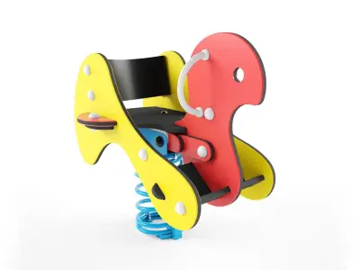 Spring rocking Kompan  3D model