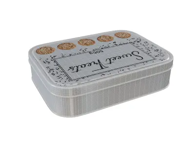 Food storage containers Metal Food Storage Tin 3D model
