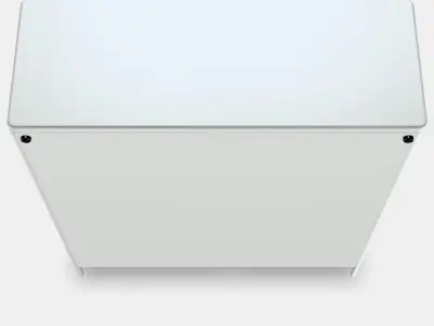 IDASEN Cabinet with sliding glass doors Low-poly 3D model