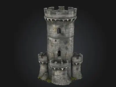 Stone Fortress Tower 3D print model