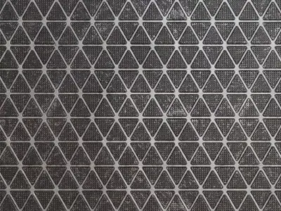 Triangular Sci-fi Floor Grid Texture