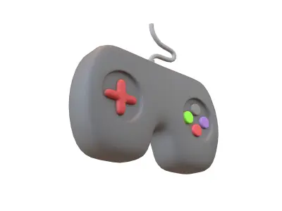 Game Controller Icon V1 002 Low-poly 3D model