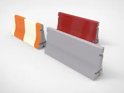 road barrier 3D model